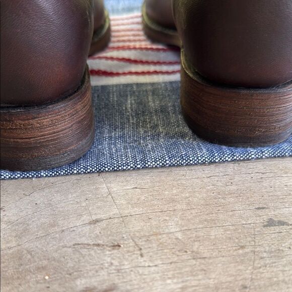 Frye Veronica Redwood Leather Ankle Boots with Buckle Harness Size 8 - Picture 8 of 10